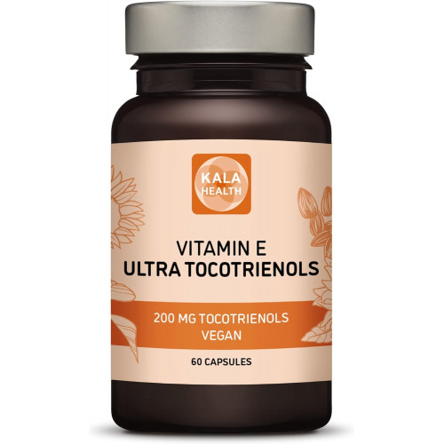 Kala Health Ultra Tocotrienol 200mg Vitamin E Vegan – Усі 4 токотрієноли – Без токоферолу – Підтримує здоров’я імунітету та антиоксидантну добавку Токотрієноли