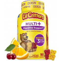 L'il Critters Multi Plus Digestion Gummy Daily Мультивитамины для детей, поддержка пищеварения, 90 жевательных конфет