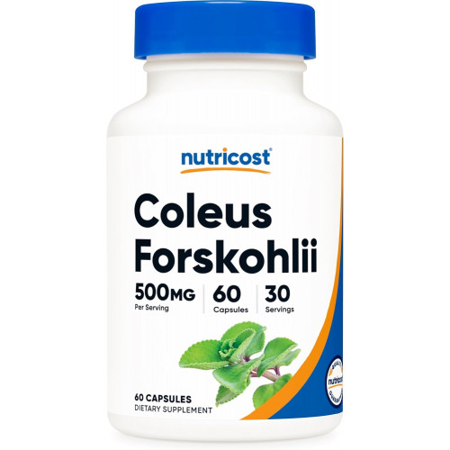 Nutricost Coleus Forskohlii 500 мг, 60 капсул - формула максимальної сили