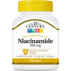 21st Century Niacinamide 500 мг таблетки пролонгованої дії, 110 штук