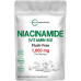 Мікроінгредієнти Вітамін B3 Нікотинамід 1000 мг на порцію, 400 капсул | Ніацин, незамінна добавка до вітаміну B | Догляд за шкірою Здоров'я та енергетична підтримка | Без ГМО, без глютену