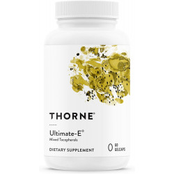 THORNE Ultimate-E — Содержит все натуральные формы витамина Е — 60 желатиновых капсул