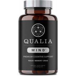 NEUROHACKER COLLECTIVE Qualia Mind Nootropics, Top Brain Supplement Capsule for Memory, Focus, & Concentration with Ginkgo biloba, Alpha GPC, Bacopa monnieri, DHA та інші (154 Ct)