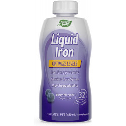 Возможно, вы имели в виду: Nature's Way Liquid Iron, Provides Daily Value of Iron, Sugar Free, Berry Flavor, 16 Fl. Oz.