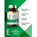 Карлайл Вітамін Е м'які капсули 400 МО | 180 мг | 300 граф | Формула без ГМО та глютену