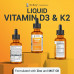 Dr. Berg Liquid Vitamin D3 & K2 Supplement - Для кісток, зубів, настрою та імунного здоров'я - Вітамін D3 і K2 у краплях для дорослих - 1 рідка унція