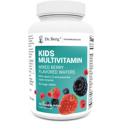 Показано переклад для запиту Dr. Berg Kids Chewable Multivitamins (NOT Sweetened with/Sugar) - Daily Multivitamin for Kids That Includes 20 Vital Nutrients & A Trace Mineral Complex - Mixed Berry Chewable Vitamins for Kids