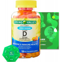 Возможно, вы имели в виду: Zero Sugar Vitamin D Spring V Gummies, 50 Mcg (2,000 IU), 120 Count, Lemon, Orange & Strawberry Flavors, Supports Bone & Immune Health + Better Light Spring Guide + Weekly Pill Organizer (3 Items)