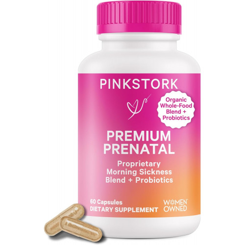 Возможно, вы имели в виду: Pink Stork Premium Prenatal Vitamin for Women - 25 Vitamins with Organic Whole-Food Ingredients, & Probiotics - Morning Sickness, Digestion, & Energy - Folate, B6, and Iron - 60 Capsules