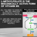 Добавка L-метилфолат/5-MTHF (200 порций 1700 DFE) Метилированный витамин B9, активная фолиевая кислота/добавка метилированной фолиевой кислоты в каплях