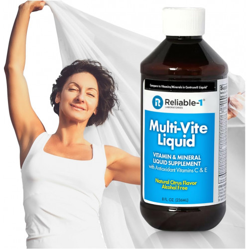 Multi-Vite Liquid Multivitamin для дорослих Liquid Vitamins Антиоксидантна добавка для імунітету, метаболізму та підтримки енергії | 8 FL.OZ.