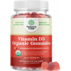 Возможно, вы имели в виду: Organic Vitamin D Gummies for Adults - Daily Immune Support Gummies with Vegan Vitamin D3 2000 IU - USDA Organic Vitamin D3 Gummies for Adults Wellness - Non GMO Gluten Free - 1 Month Supply