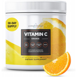 Возможно, вы имели в виду: Livingood Daily High Dose Vitamin C Powder Supplement - 2,600mg Ascorbic Acid Powder Supports Immunity & Skin Health - Powdered Vitamin C with Quercetin and Citrus Bioflavonoids - Vegan, 30 Servings