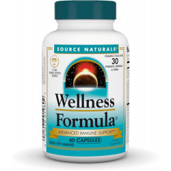 Source Naturals Wellness Formula Bio-Aligned Vitamins & Herbal Defence for Immune System Support - Дієтична добавка та засіб для зміцнення імунітету - 60 капсул