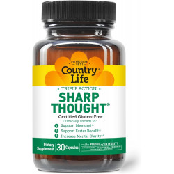 Country Life Sharp Thought 30 капсул, без глютену