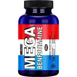 I Love Health Mega Benfotiamine, 250 мг, жиророзчинна форма тіаміну, ультрабіодоступний вітамін B1, висока ефективність, без глютену, без ГМО, вегетаріанські 120 капсул