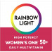 Мультивітаміни Rainbow Light для жінок 50+, вітамін C, D і цинк, пробіотики, Women’s One 50+ Multivitamin Provides Effect Immunity Support, Non-GMO, Vegetarian, 60 Tablets