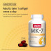 Jarrow Formulas MK-7 90 мкг - Біоактивна форма вітаміну K2 - 60 порцій (м'які таблетки) - Для здоров'я кісток і серцево-судинної системи - Вітамін K2 MK-7 Дієтична добавка - K2 Вітамінна добавка MK-7 - Без глютену