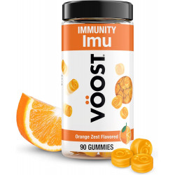 Voost, Immunity Gummies, добавка вітаміну С із цинком, ацеролою та ехінацеєю, підтримує здорову імунну систему*, жувальний вітамін для дорослих, зі смаком апельсинової цедри, 30-денний запас - 90 шт.