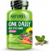 NATURELO One Daily Multivitamin для жінок - Енергетична підтримка - Цільна харчова добавка для живлення волосся, шкіри та нігтів - Без ГМО - Без сої - Без глютену - 120 капсул - Запас на 4 місяці