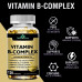 Max Strength Vitamin B-Complex + CoQ10 + Вітамін C - добавка для енергії, підтримки метаболізму, 120 м'яких капсул, 60-денний запас