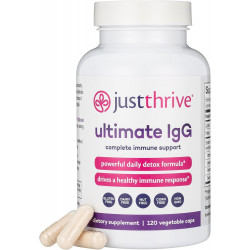 Just Thrive - Ultimate IgG - Complete Immune Support Supplement - Detox Formula, 120 рослинних капсул