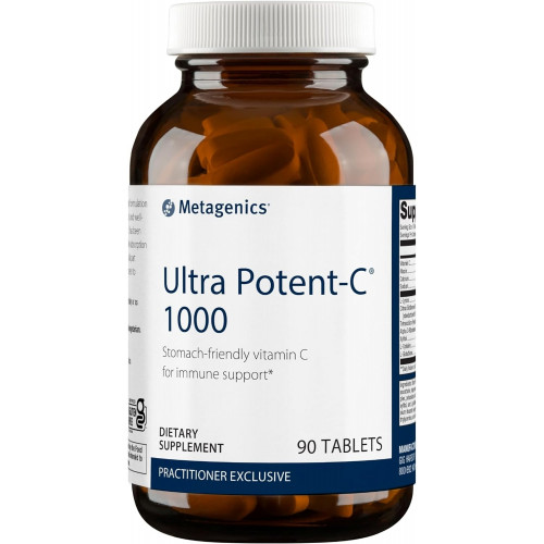 Metagenics Ultra Potent-C 1000 — Мягкая буферизованная добавка витамина С — Добавка для поддержки иммунитета* — Аскорбиновая кислота — 90 таблеток