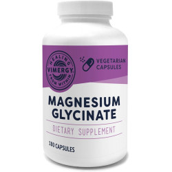 Vimergy Magnesium Glycinate, 90 порцій – з куркумою та імбиром – сприяє розслабленню та сну – підтримує здоров’я кісток, м’язів і серця – безглютеновий, кошерний, підходить для веганів і палео, капсула