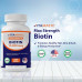 Vitamatic Biotin 10 000 мкг (10 мг) для зміцнення волосся, шкіри та нігтів - 365 веганських таблеток - також називається вітамін B7