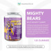 Mannatech Mighty Bears Gummy Bears, 120 жевательных конфет, MannaBears, питательные и полезные конфеты для детей и взрослых, жевательные конфеты с качественным источником гликанов из порошка Manapol, эксклюзивный экстракт алоэ вера