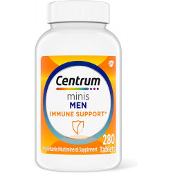 Centrum Minis Men's Daily Multivitamin for Men для підтримки імунітету з цинком і вітаміном C, 280 міні-таблеток, 140-денний запас