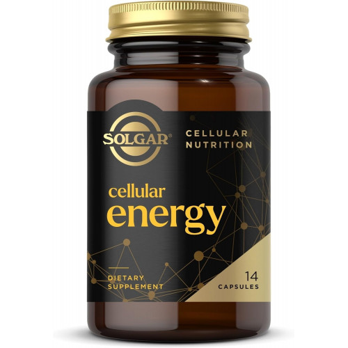 SOLGAR Cellular Energy Capsules - Cellular Energy Nr Nmn Supplement - NIAGEN - with Nicotinamide Riboside & Biotin - NAD+ Replenishment - Комплекс вітамінів B - 14 капсул