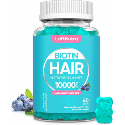 Возможно, вы имели в виду: Biotin Gummies 10000 mcg, Hair Vitamins for Adults, Hair Skin and Nails Vitamins with 400 mg Collagen, Biotin Supplement Hair Growth Vitamins for Hair Loss, Blueberry Flavor, 60 Count