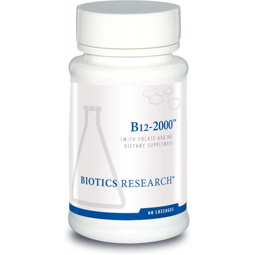 Biotics Research B12 Lozenges Вітамін B6 і B12 2 пастилки з фолатом 6 пастилок