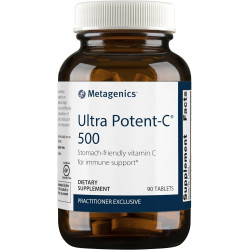 Metagenics Ultra Potent-C Вітамін С 500 мг - ніжна буферна добавка вітаміну С для підтримки імунітету, призначена для запобігання розладу шлунка - 90 шт.