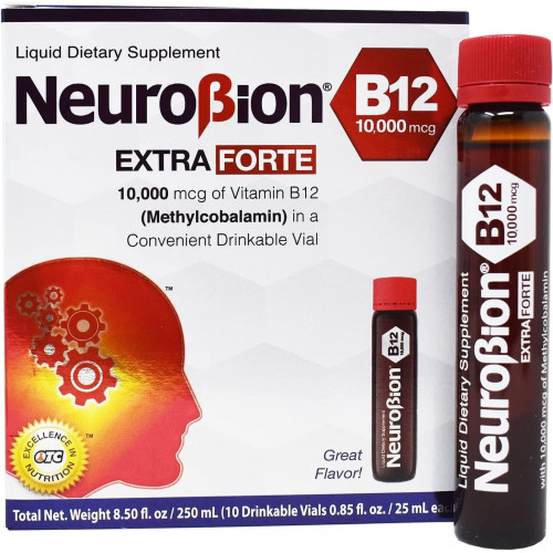 Neurobion Extra Forte B12 10 000 мкг у флаконах, рідина - надзвичайно потужна - 10 флаконів у коробці