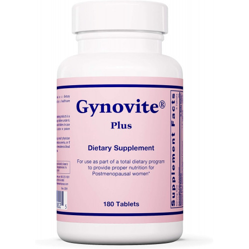 Gynovite Plus - добавки до менопаузи для жінок, полегшення менопаузи, полівітаміни для жінок, добавка магнію, підтримка жінок - 180 штук