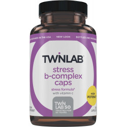 Twinlab Stress B-Complex Caps - Енергетична добавка з вітаміном B12 і B6-250 в капсулах