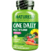 NATURELO One Daily Multivitamin для жінок - Енергетична підтримка - Цільна харчова добавка для живлення волосся, шкіри та нігтів - Без ГМО - Без сої - Без глютену - 180 капсул