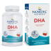 Nordic Naturals DHA, полуниця - 180 м'яких гелів - 830 мг Омега-3 - Високоінтенсивна формула DHA для підтримки мозку та нервової системи - Без ГМО - 90 порцій