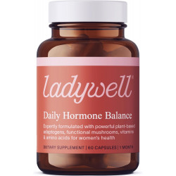 Капсулы Ladywell Daily Hormone Balance — целевая добавка для женского здоровья — адаптогены, витамины, функциональные грибы, аминокислоты — научно обоснованные, растительные, натурально эффективные — 60 капсул