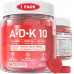 Возможно, вы имели в виду: Sugar Free Vitamin ADK Gummies - Extra Strength D3 10000 IU/ 5000 IU with Vitamin A, K2 MK-7 500mcg Supplement, Plus Calcium + Magnesium + Zinc, Vitamin C E for Bone, Muscle, Energy, Immune,Vegan 1Pack