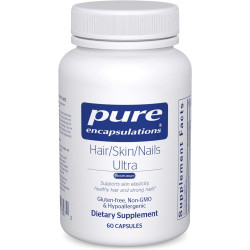 Pure Encapsulations Hair/Skin/Nails Ultra – добавка для коллагена, борьбы со старением, кератина, антиоксидантов, увлажнения кожи, волос и ногтей* – с биотином, витамином С и многим другим – 60 капсул