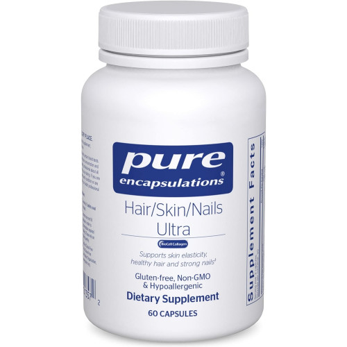 Pure Encapsulations Hair/Skin/Nails Ultra – добавка для коллагена, борьбы со старением, кератина, антиоксидантов, увлажнения кожи, волос и ногтей* – с биотином, витамином С и многим другим – 60 капсул