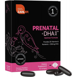 Возможно, вы имели в виду: Zahler Prenatal Vitamin with DHA & Folate - DHA Supplements & Prenatal Multivitamin for Mother and Child - Kosher Prenatal DHA Prenatal Vitamins with Iron, Prenatal Softgels 60 Count