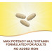 Nature's Way жив! Полноценный мультивитамин для взрослых Max3 Potency, высокоэффективные витамины группы B для поддержки энергетического обмена*, с метилированным B12 и фолатом, без добавления железа, 180 таблеток (упаковка может различаться)