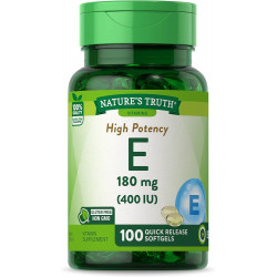 Nature's Truth Vitamin E Softgels | 400 МО | 100 граф | Добавка без ГМО та глютену