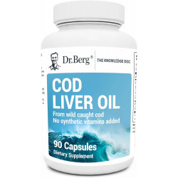 Возможно, вы имели в виду: Dr. Berg Cod Liver Oil Capsules - New Formula Without Ox Bile - Rich in Omega-3 Fatty Acids (DHA & EPA), Vitamins A & D - No Smells or Bad Aftertaste - 90 Capsules