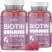 NEW AGE Biotin Gummies – Жевательные конфеты для волос, кожи и ногтей – 10 000 мкг – Поддерживает прочность ногтей и здоровье волос – Добавка без ГМО для женщин и мужчин – Сделано в США – 120 штук