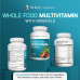 Dr. Berg Whole Food Multivitamin with Minerals - Щоденний мультивітамін для чоловіків і жінок - включає суміш фруктів і овочів преміум-класу з цільною їжею з фолієвою кислотою, альфа-ліпоєвою кислотою тощо - 60 капсул